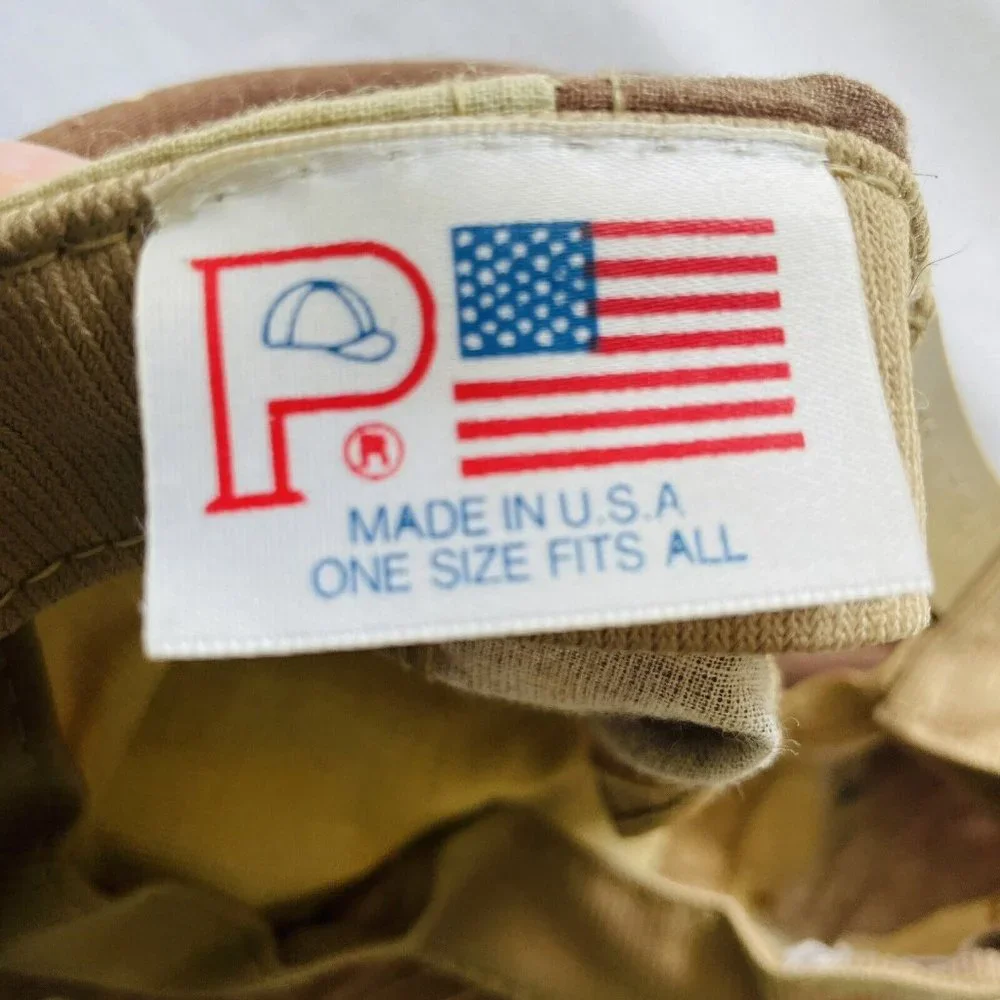 Operation Desert Storm 1990 Made in USA Camo SnapBack Hat Cap